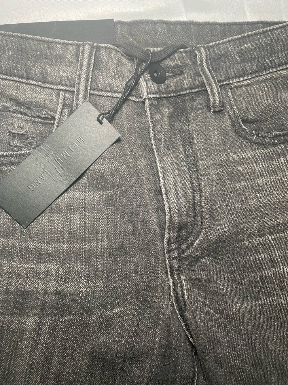 Helmut Lang Men's Skinny Jeans in Washed Gray - Picture 4 of 8